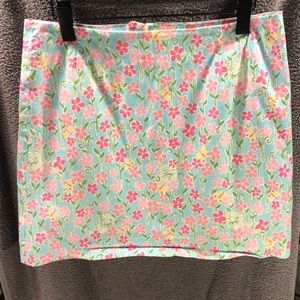 Lilly Pulitzer Vintage Floral/Tiger Mini Skirt